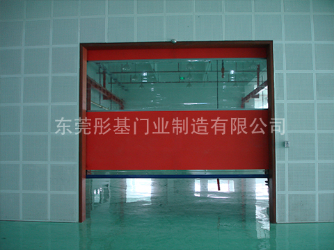 High speed rolling shutter door